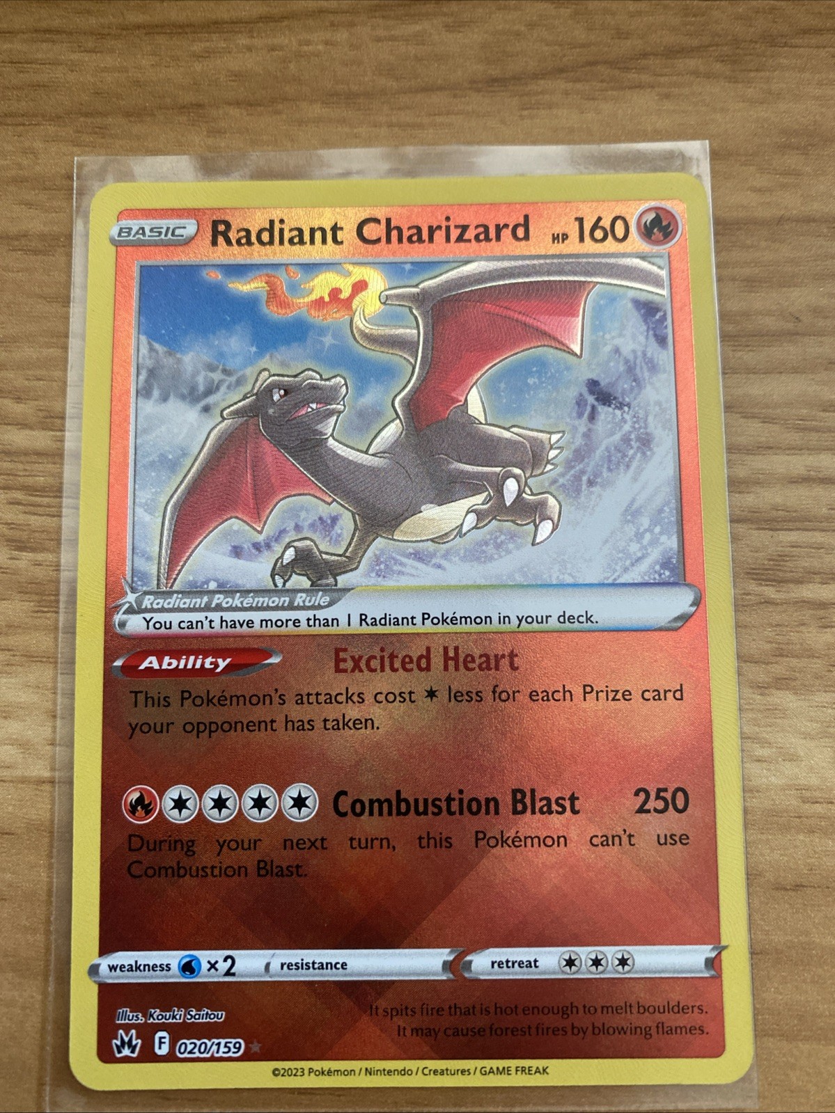 Radiant Charizard 020/159 SWSH: Crown Zenith Holo