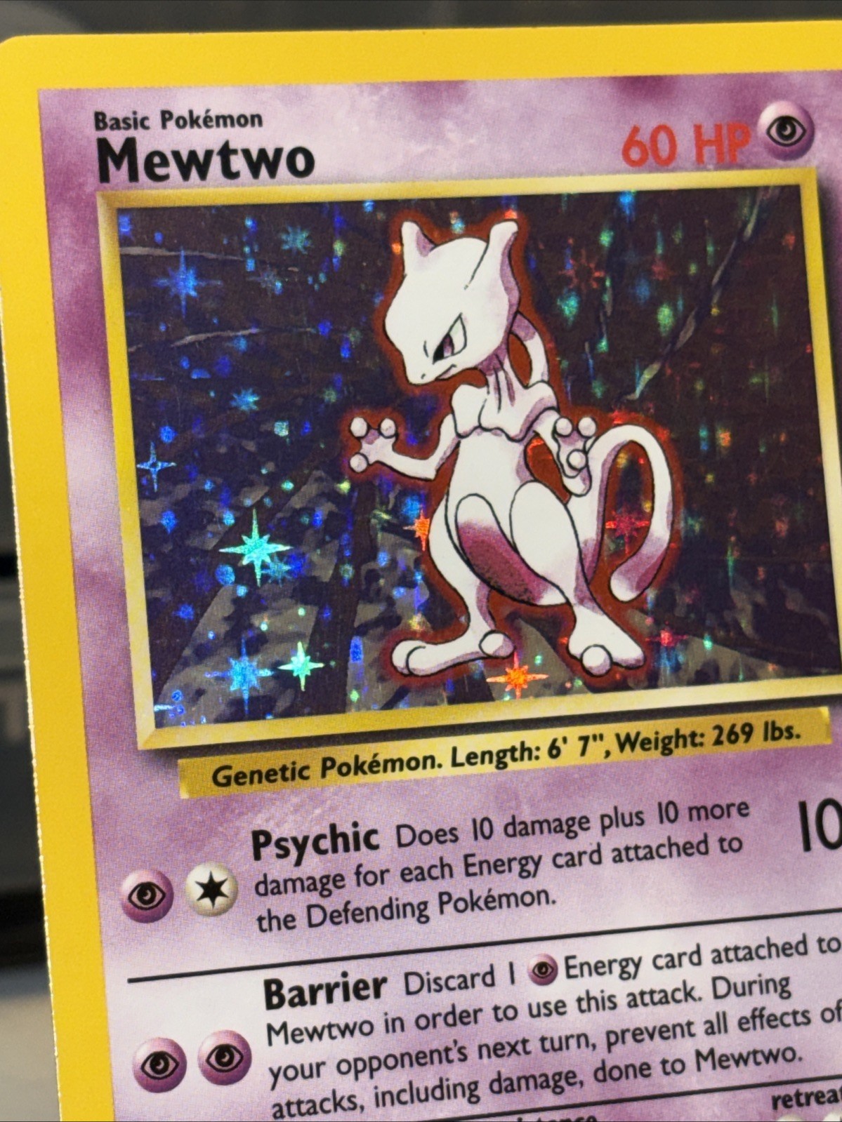 Pokémon TCG Mewtwo Base Set Holo 10/102 NM-LP