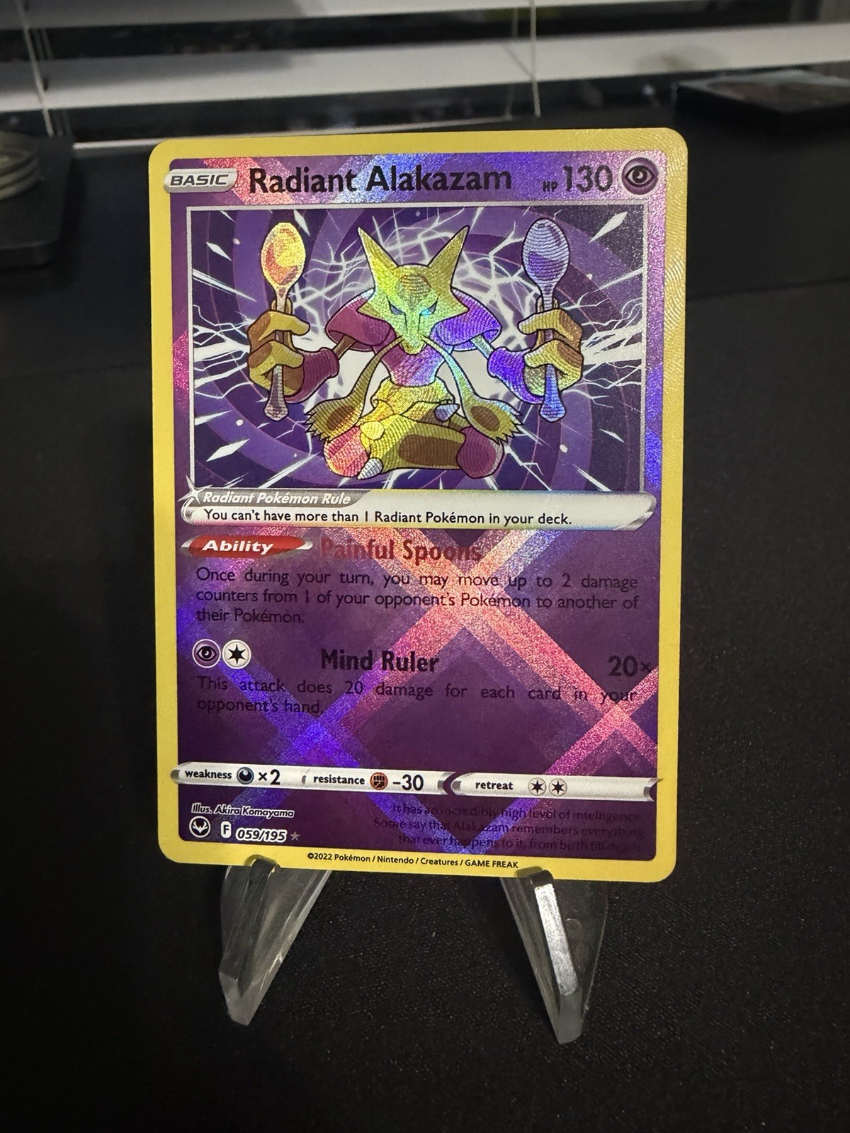 Radiant Alakazam 059/195 Swsh12: Sword & Shield – Silver Tempest Holo