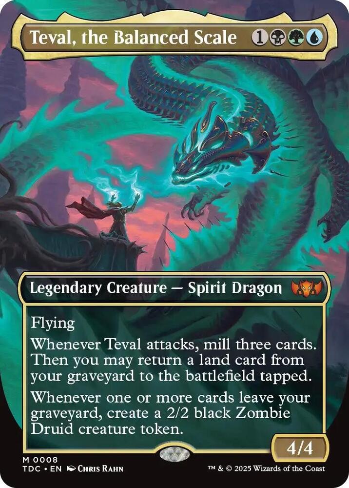 Teval, the Balanced Scale (Borderless) TDC 8 Foil English NM – MTG
