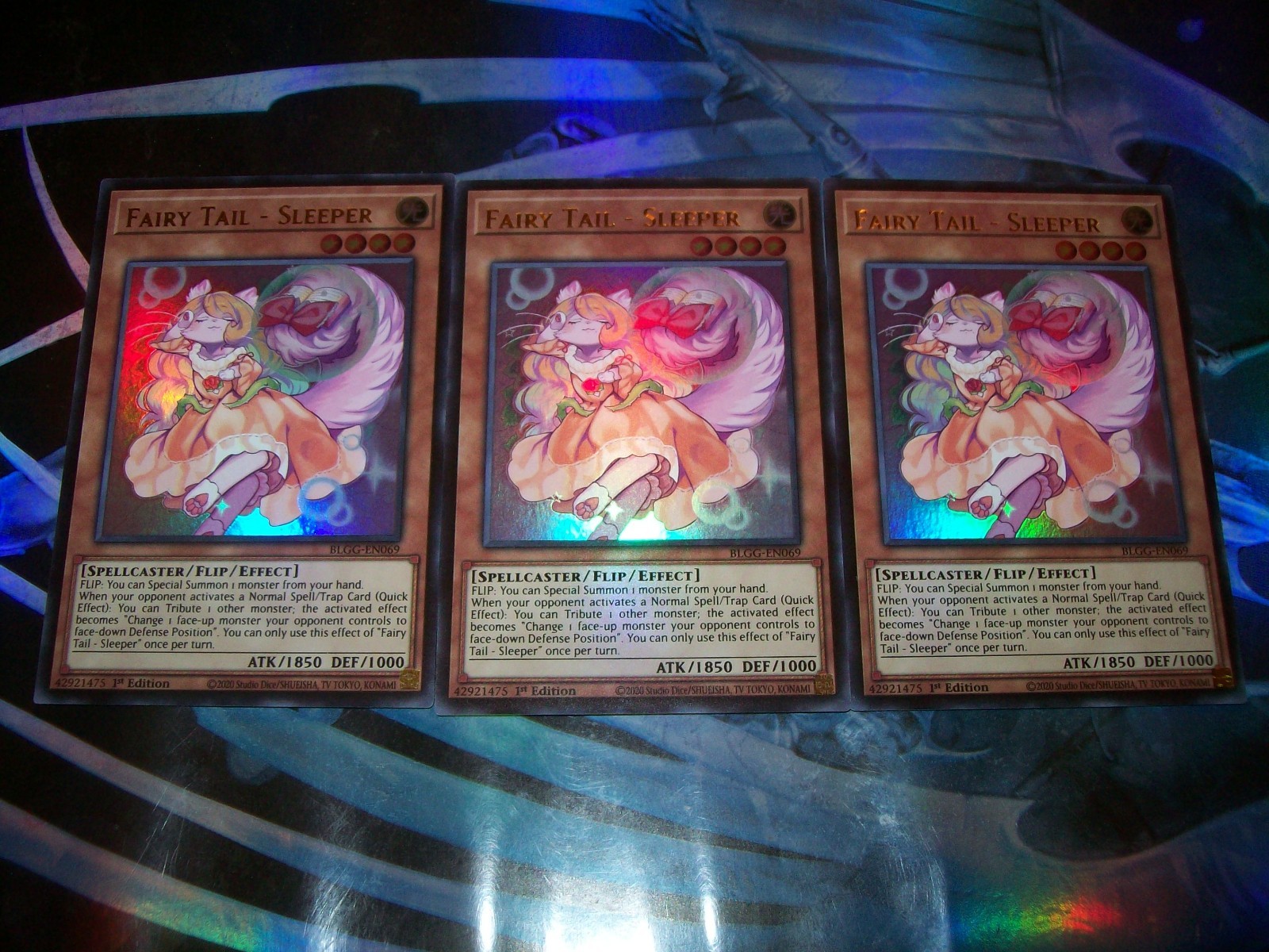 3x Fairy Tail – Sleeper 1st Edition Ultra Rare BLGG-EN069 Yu-Gi-Oh!