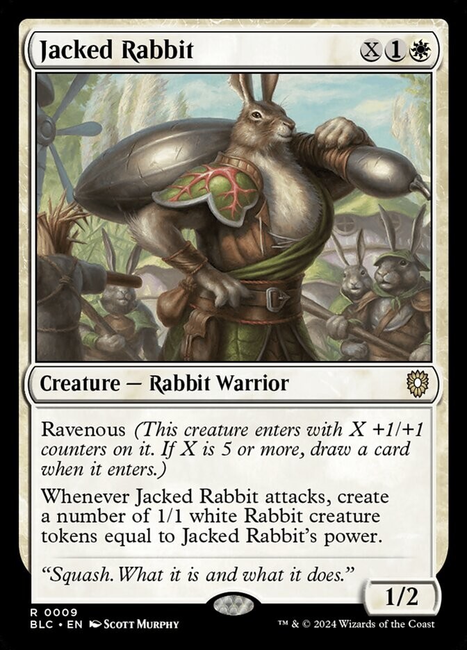 Jacked Rabbit 0009 Non Foil Rare Bloomburrow Commander MTG NM
