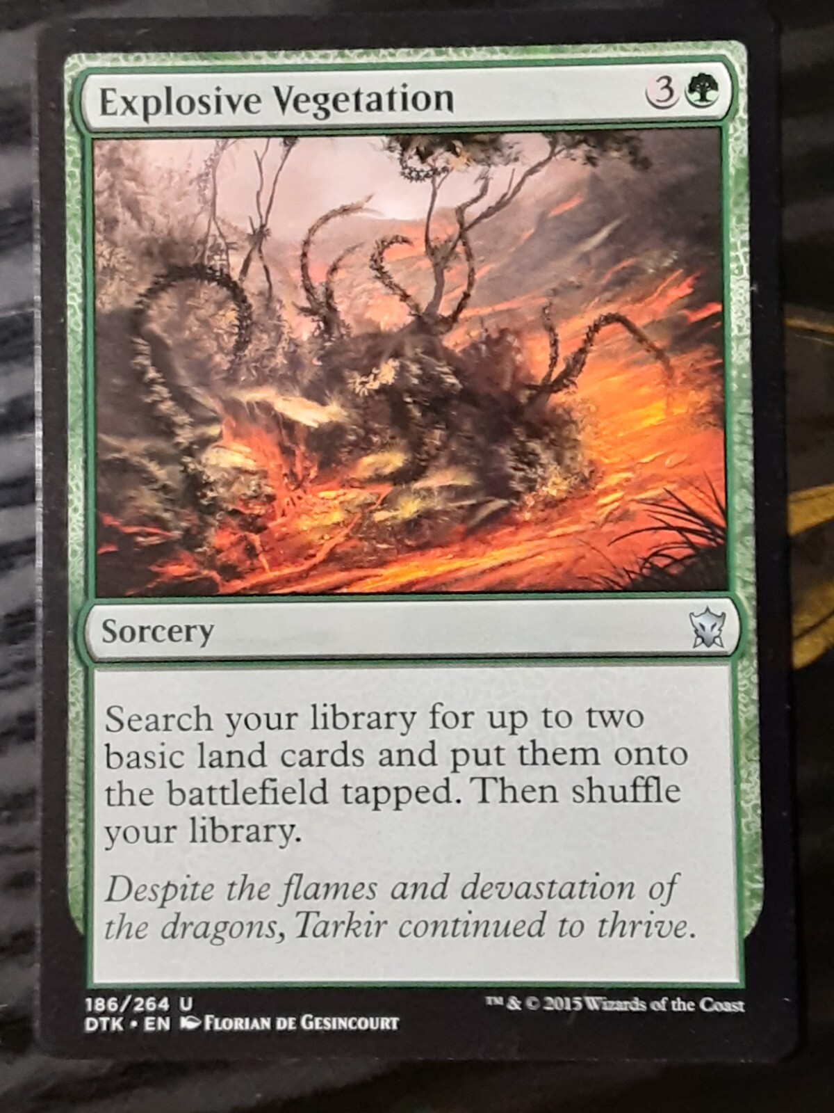 Explosive Vegetation , Dragons of Tarkir , Near Mint , MTG, FREE SHIPPING