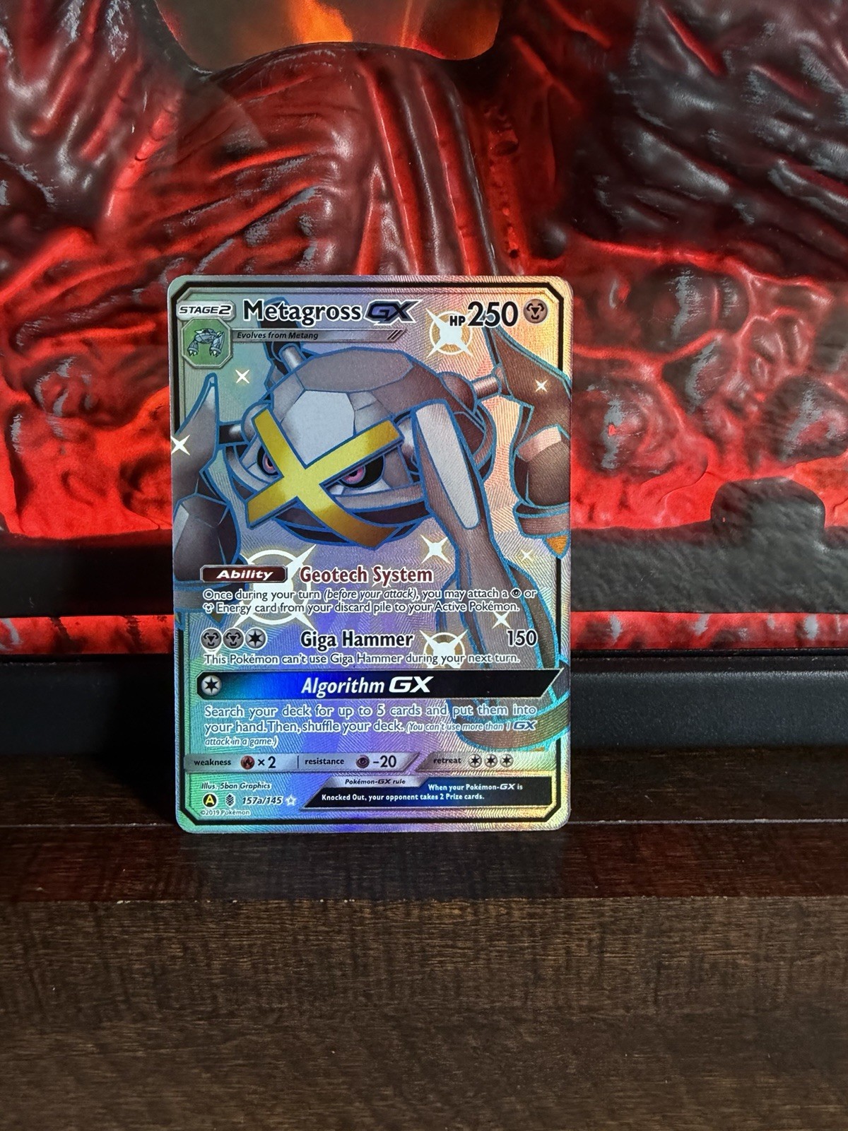 Pokemon 2019 Hidden Fates Poke Ball Collection Metagross GX 157a/145 NM