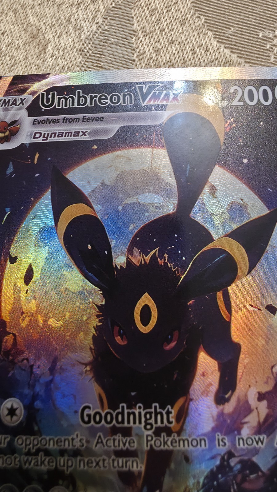 🔥✨ **Umbreon VMAX DIY ACG Custom Anime Art Card – Stunning Full Art Collector