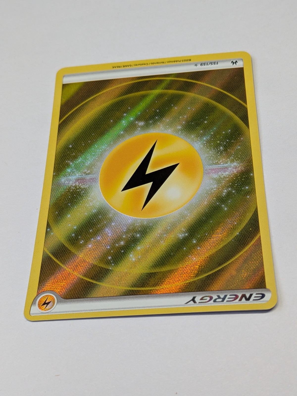 FRESH Electric Energy Crown Zenith Textured Poke Ball Holo 155/159 Pokemon TCG