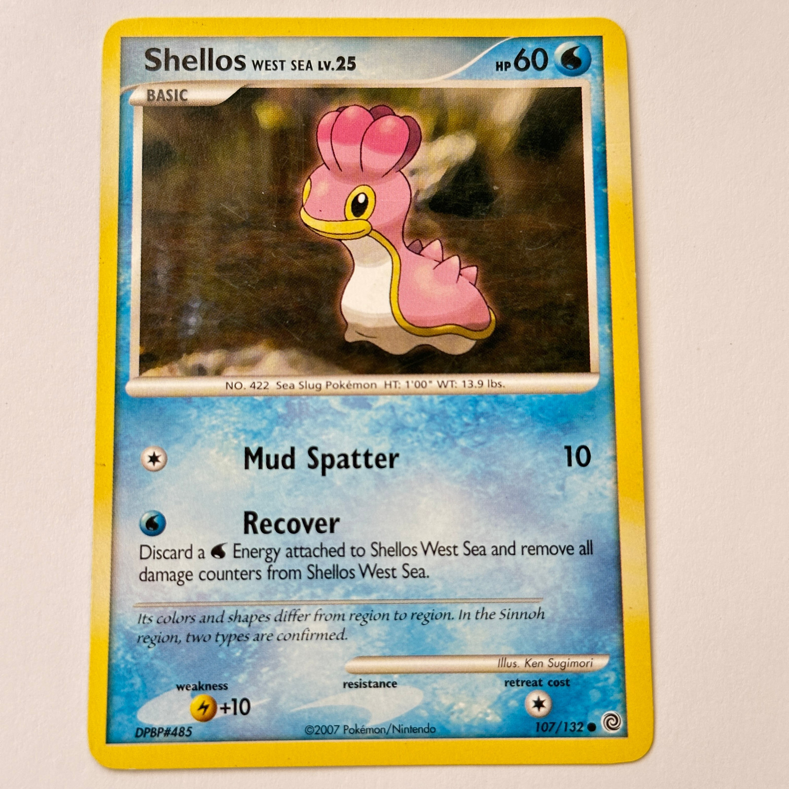 Pokemon TCG – Shellos West Sea LV.25 – 107/132 – Secret Wonders – NM