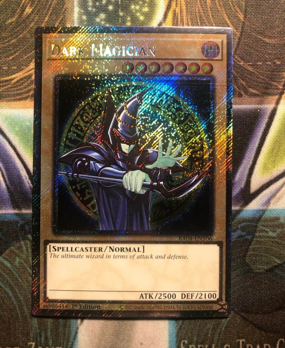 *** DARK MAGICIAN *** ALTERNATE ART PLATINUM SECRET RARE MINT HOLOGRAPHIC YUGIOH