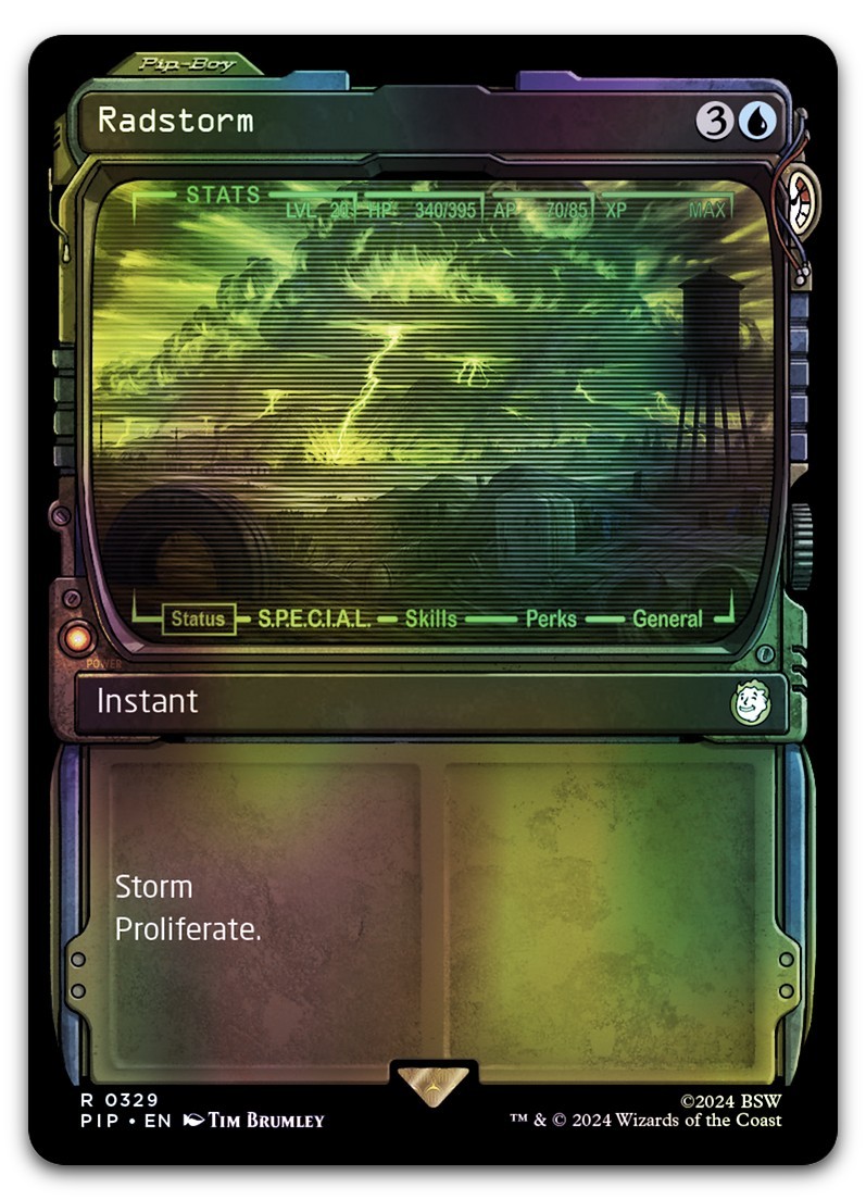 Radstorm (Showcase) #329 (Foil) (NM) Fallout PIP Magic MTG