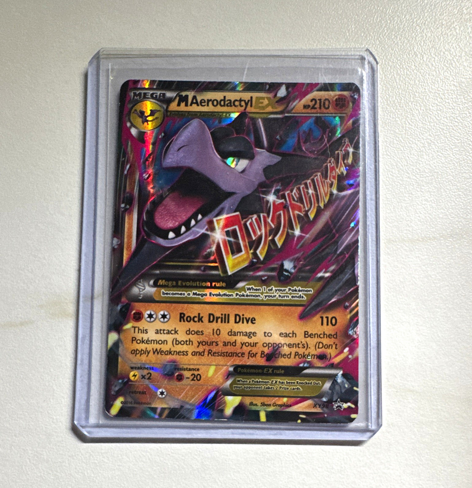 The Pokémon Company M Aerodactyl EX XY98 XY Promo Full Art Holo English 210