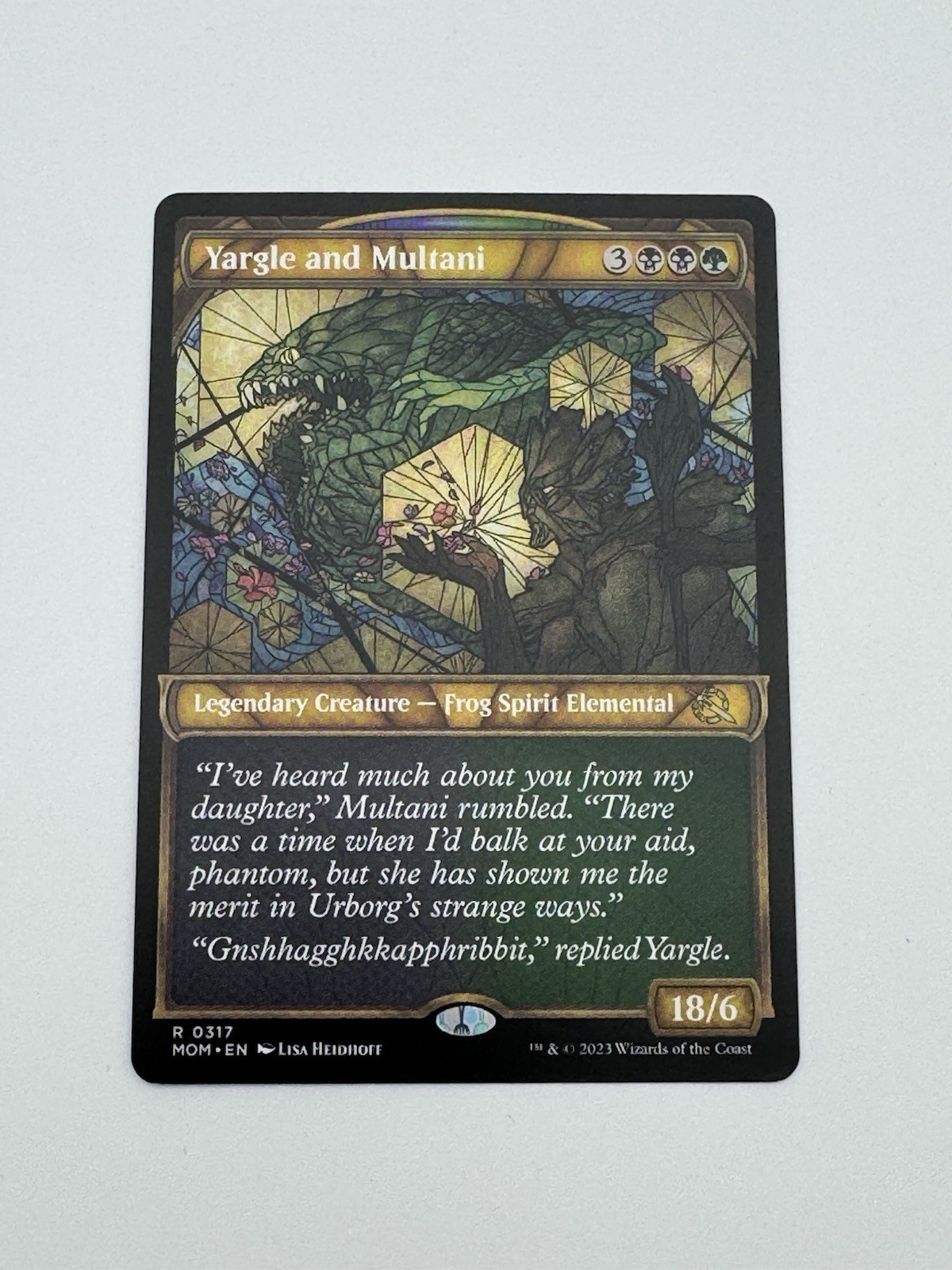 Yargle and Multani Showcase #317 – March of Machine MOM – MTG Magic NM