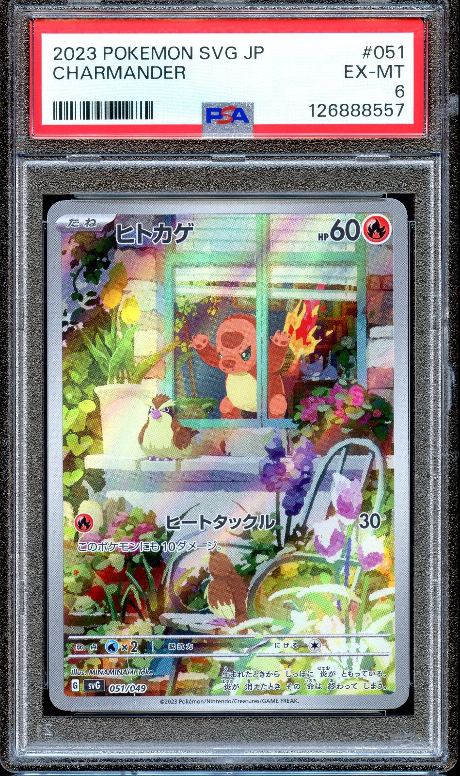PSA 6 Charmander 051/049 SVG AR Special Deck Japanese Pokemon Card MINT