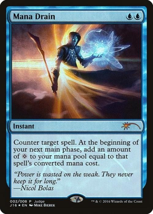Mana Drain -Foil Medium Play MTG Promos: Judge