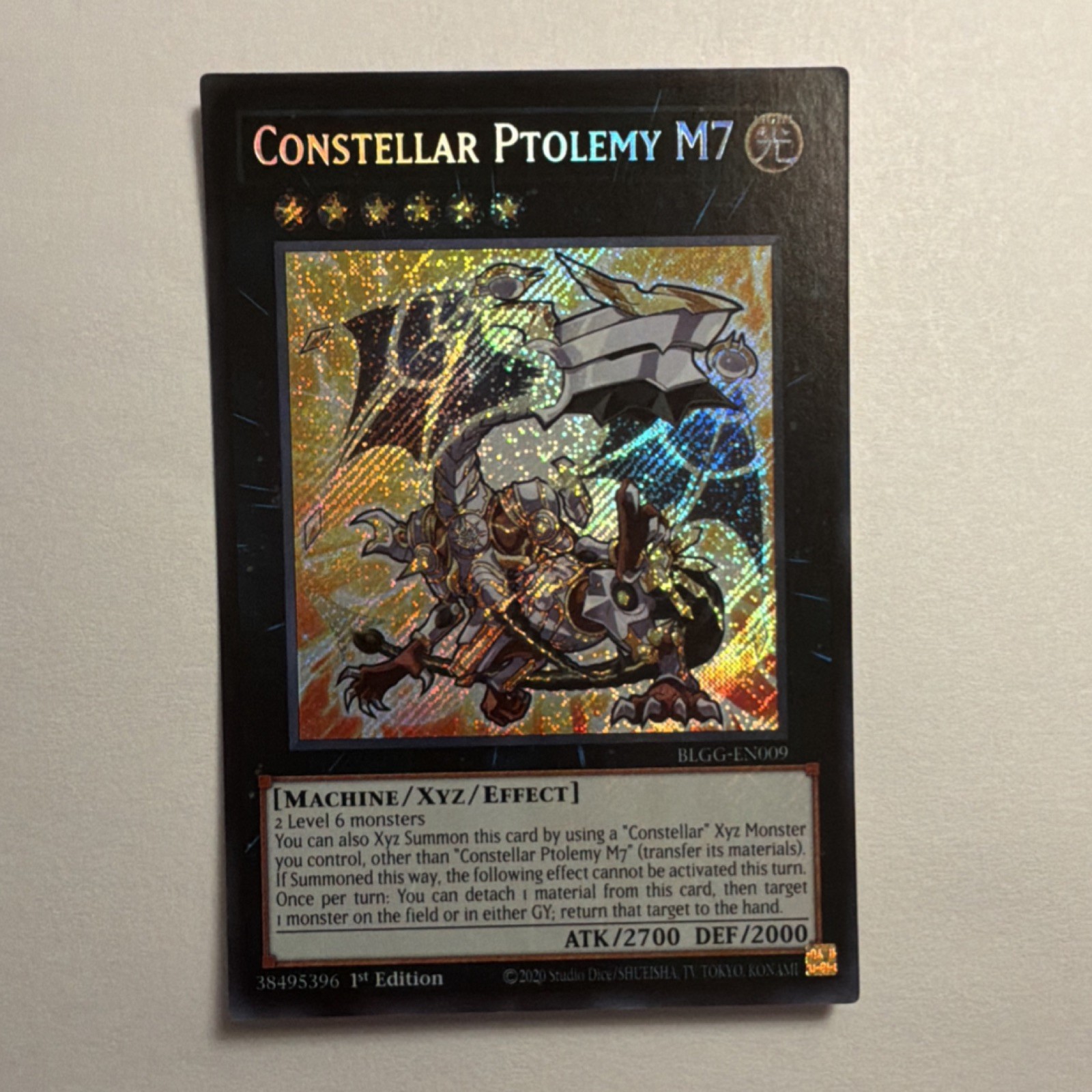 Konami Yu-Gi-Oh! Constellar Ptolemy M7 BLLR-EN009 1st Ed Secret Holo