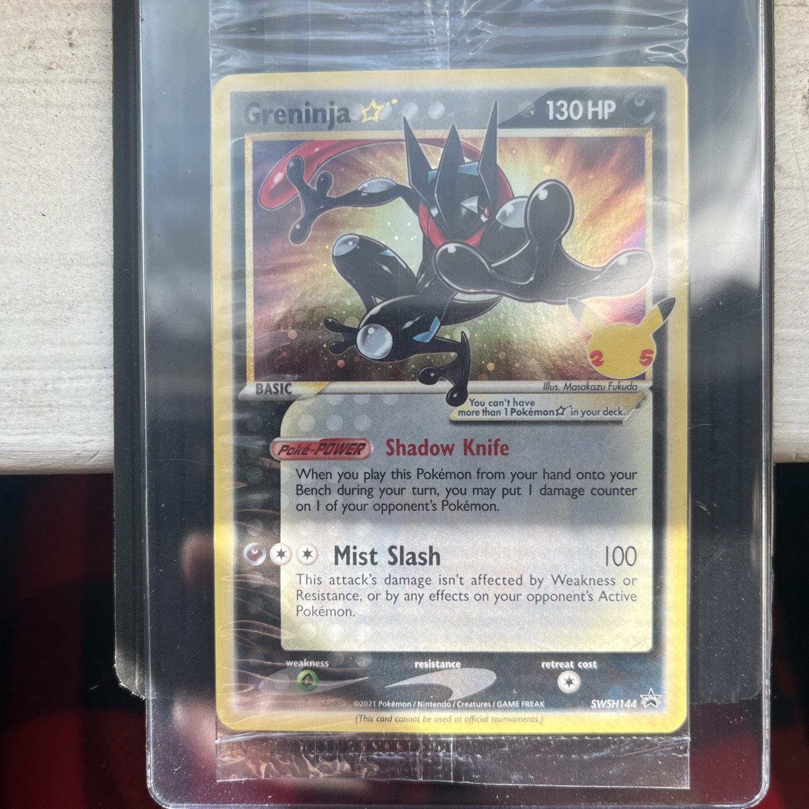 Greninja Gold Star — SWSH144 SWSH Black Star Promos / Celebrations 2021 Sealed