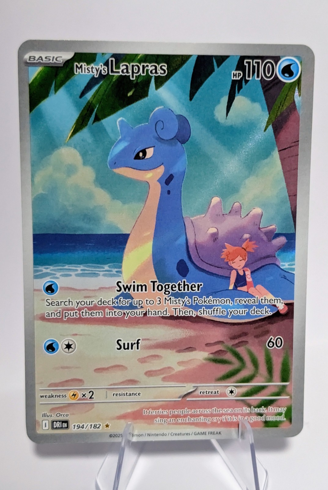 Misty’s Lapras 194/182 Sv10: Destined Rivals Holo Pokemon