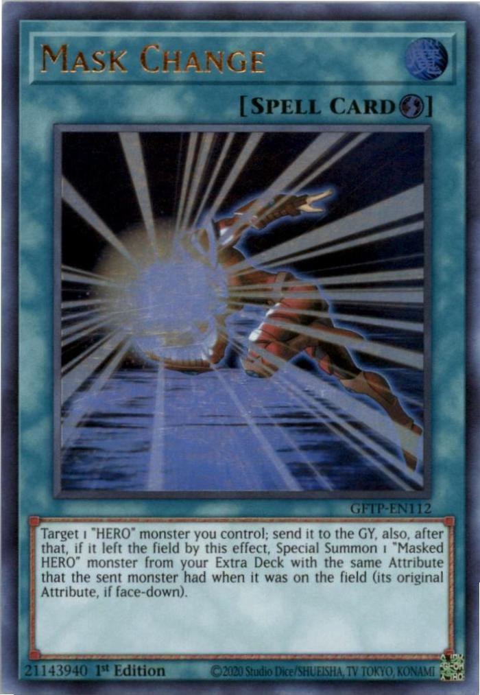 Mask Change Ultra Rare 1st Edition GFTP NM