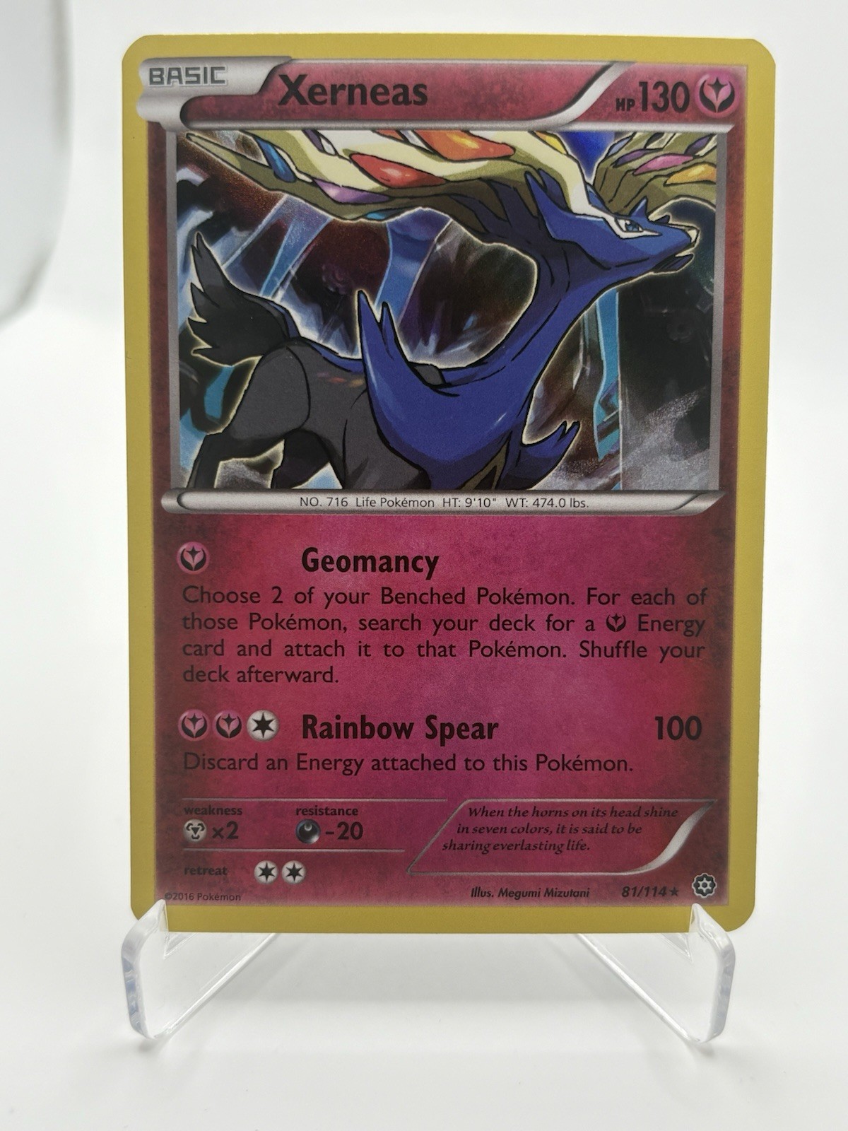 Xerneas 81/114 Steam Siege Rare Holo NM/LP