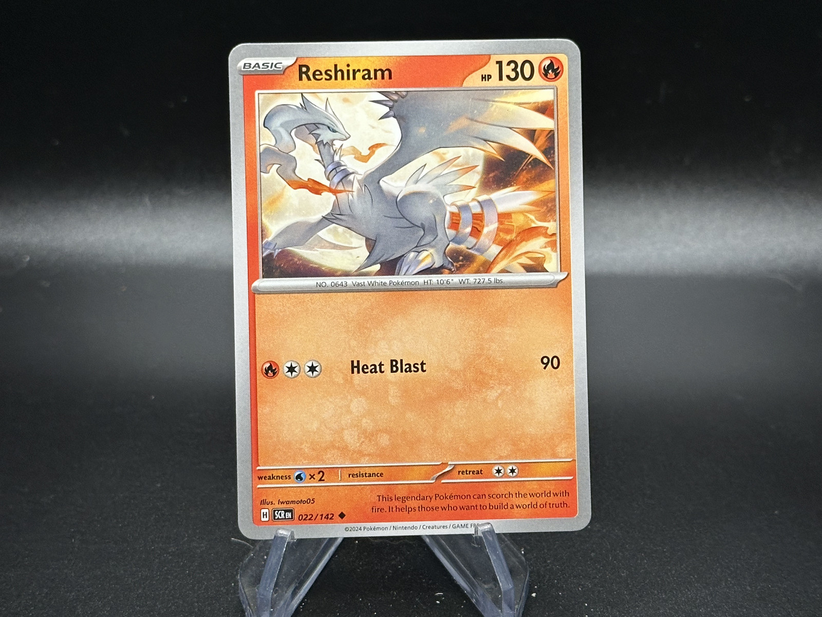 Reshiram – 22/142 Stellar Crown – Pokémon TCG