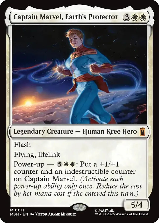 Captain Marvel, Earth’s Protector 11 NM Marvel Super Heroes MTG