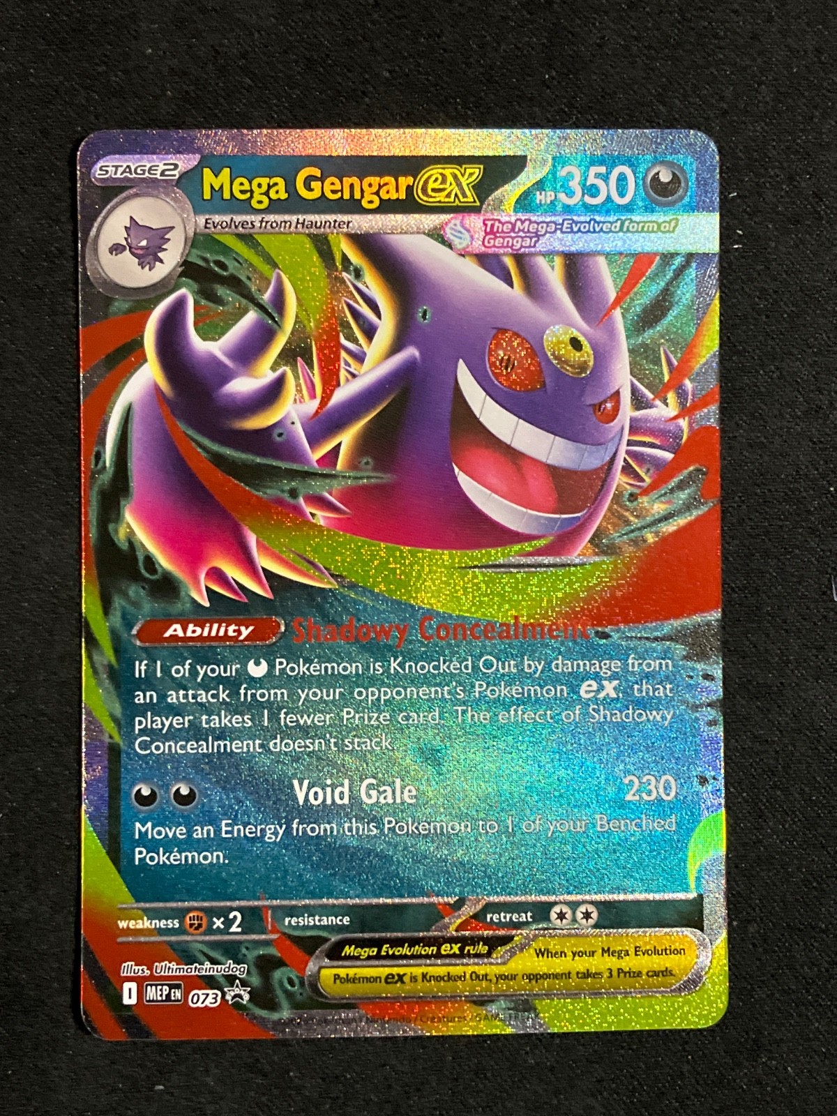 Pokémon TCG Mega Gengar EX 073 Black Star Promo Mega Moonlit Tin NM