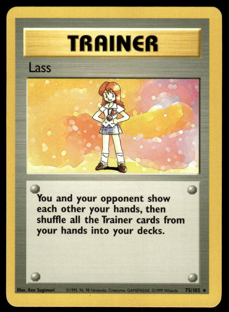 Pokemon TCG Base Set #075/102 Lass LP