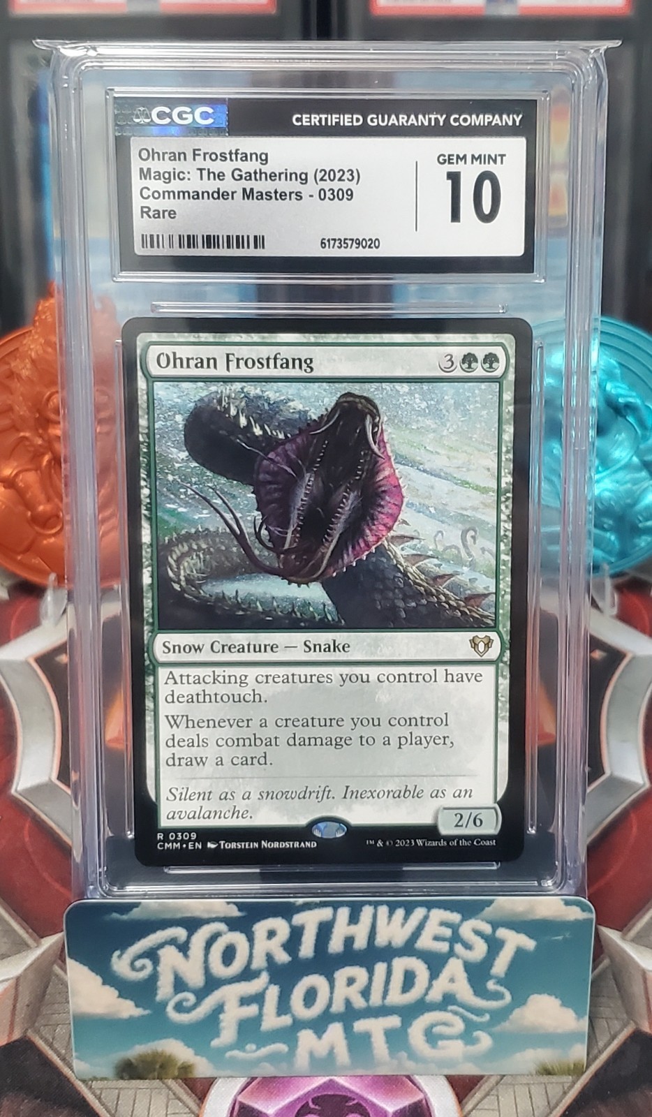 Graded MTG Card – CGC Gem Mint 10 – Commander Masters – Ohran Frostfang