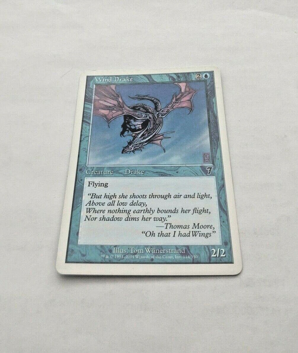 MTG Wind Drake Seventh Edition 114/350 Regular – Premium NOS – Uncirculated
