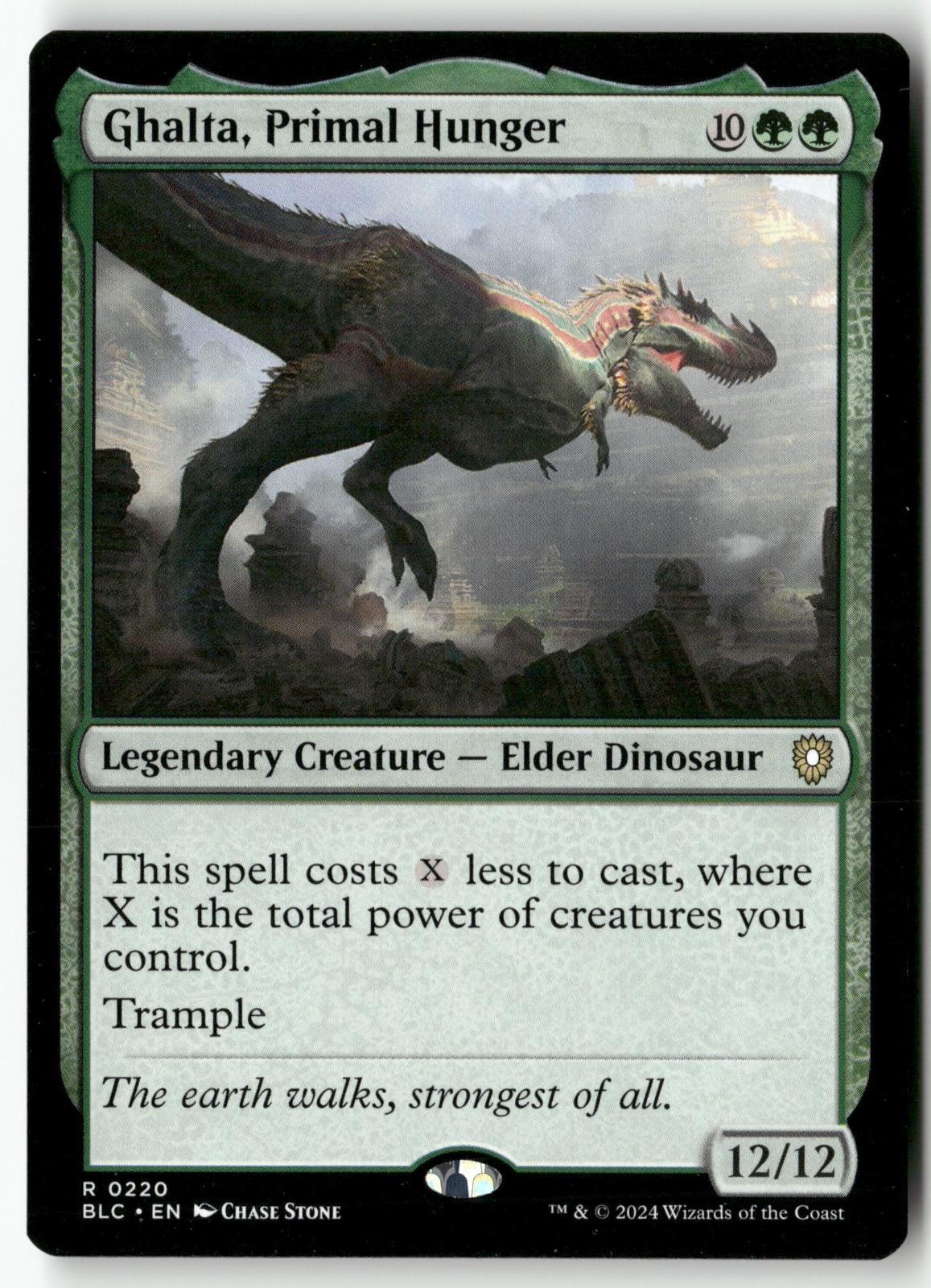 Ghalta, Primal Hunger 220 Commander: Bloomburrow Rare NM