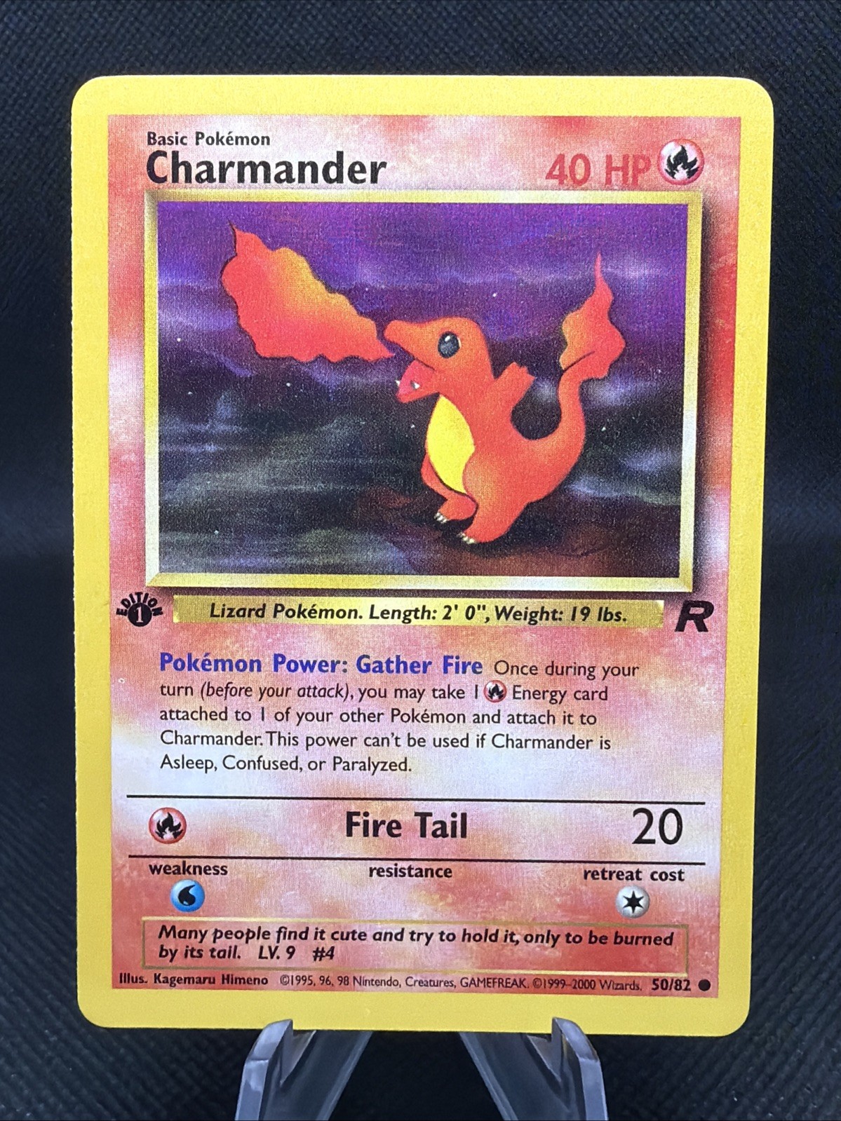 CHARMANDER 50/82 Team Rocket 1st Edition Pokemon Card – Never Played 🔥