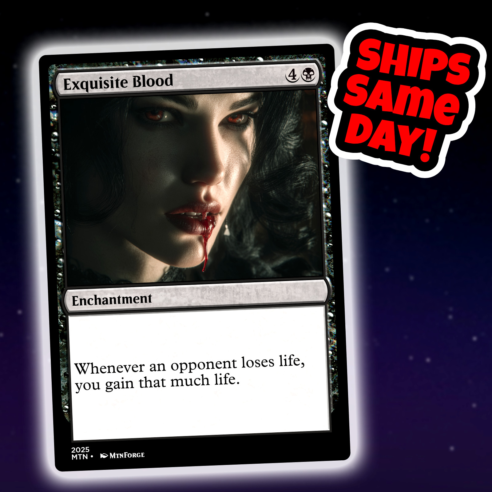 Exquisite Blood – Custom Art Magic: The Gathering Playtest Card – Commander EDH