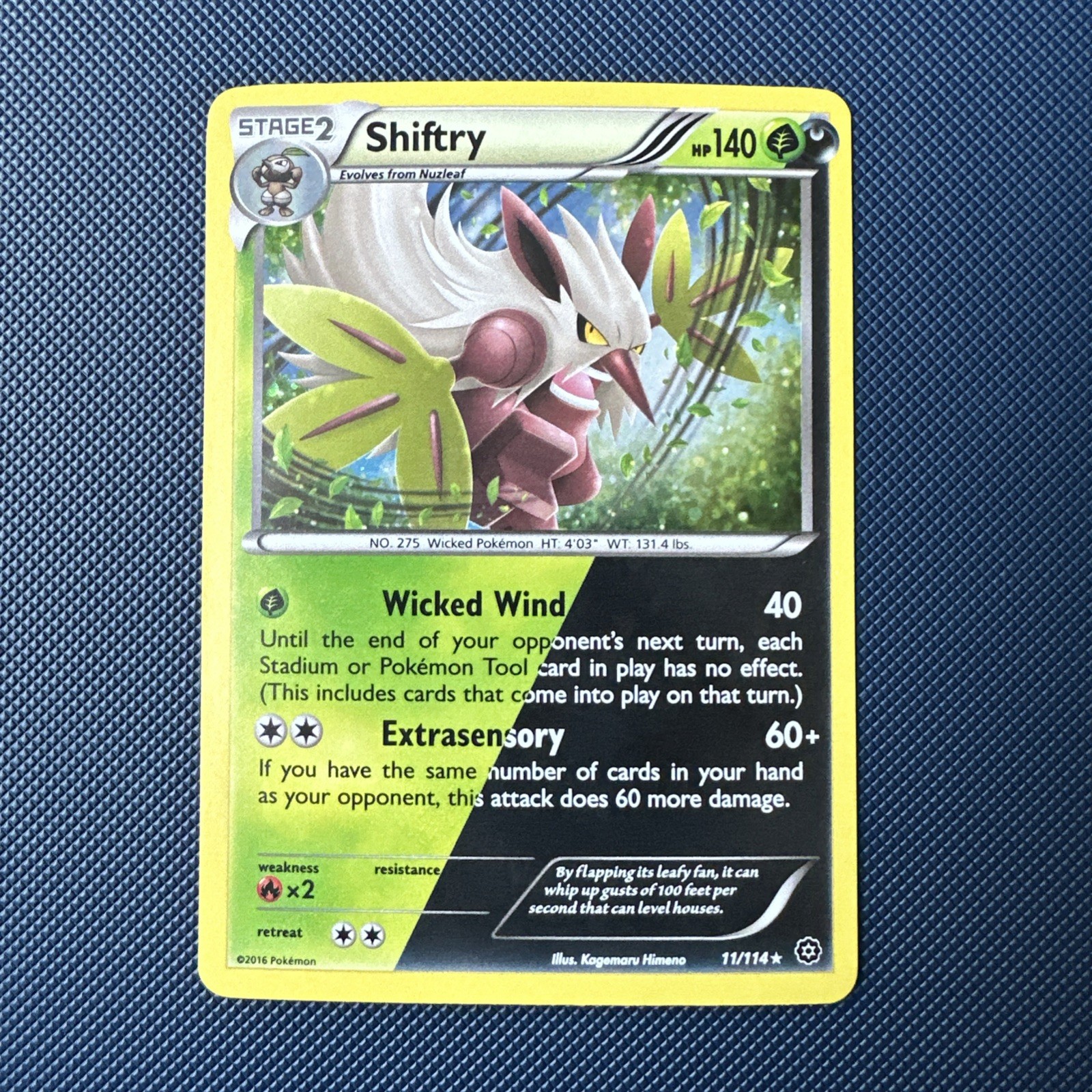 NM XY – Steam Siege Reverse Holo Shiftry 11/114
