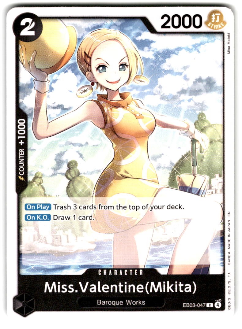 Miss.Valentine(Mikita) EB03-047 Extra Booster: One Piece Heroines Edition