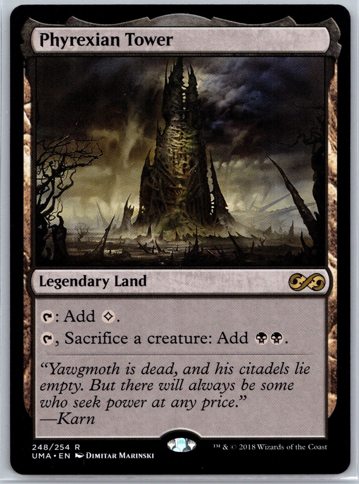 Phyrexian Tower R Ultimate Masters 248 NM