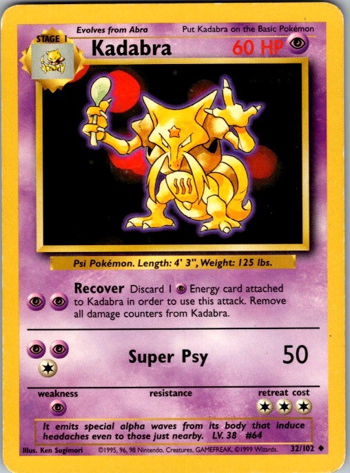 Base Set #032/102 Kadabra