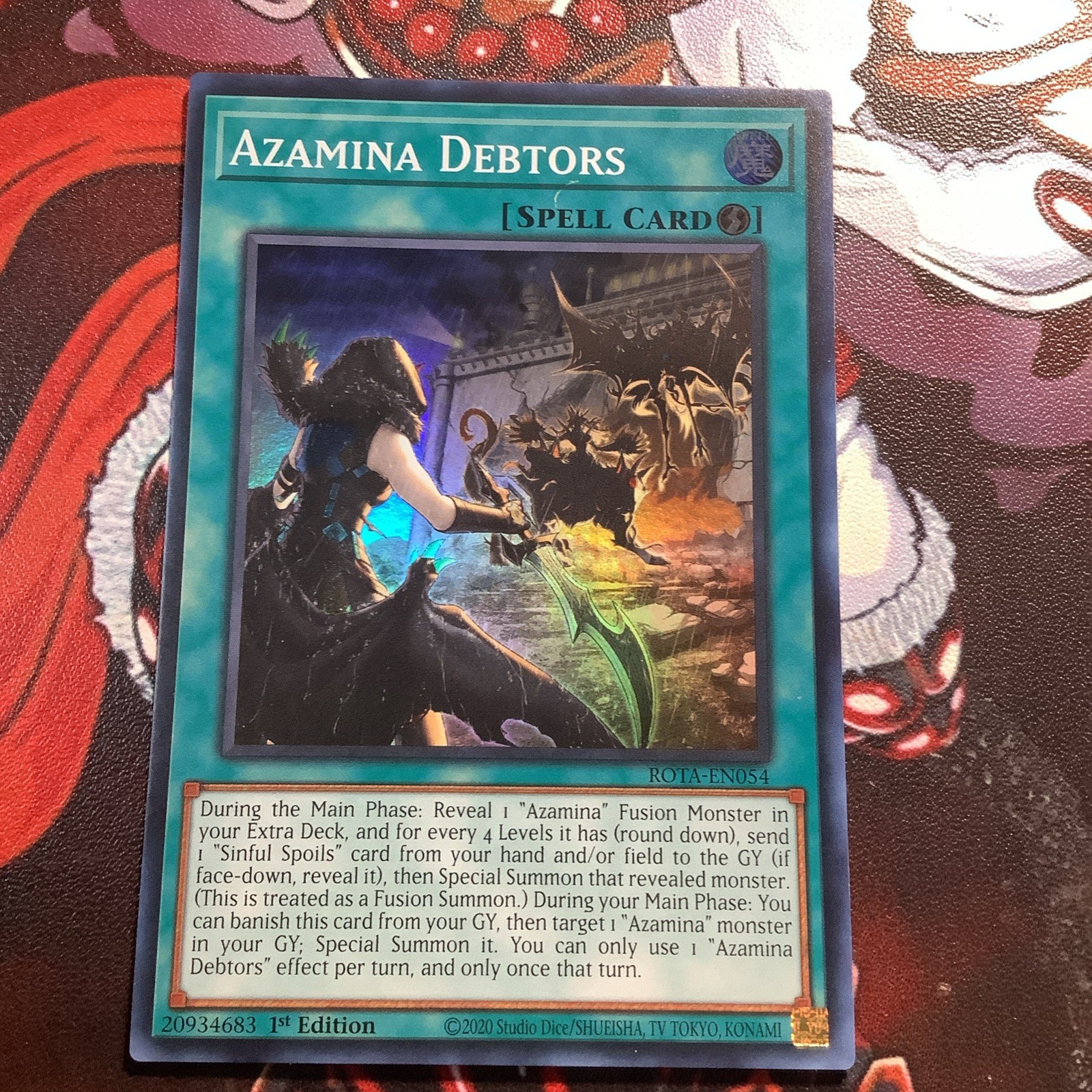 YU-GI-OH! Azamina Debtor ROTA-EN054 Super Rare NM 1st Edition