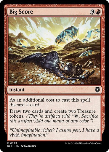 Big Score NM MTG Commander: Bloomburrow [BLC] Red Instant Draw Near Mint Regular