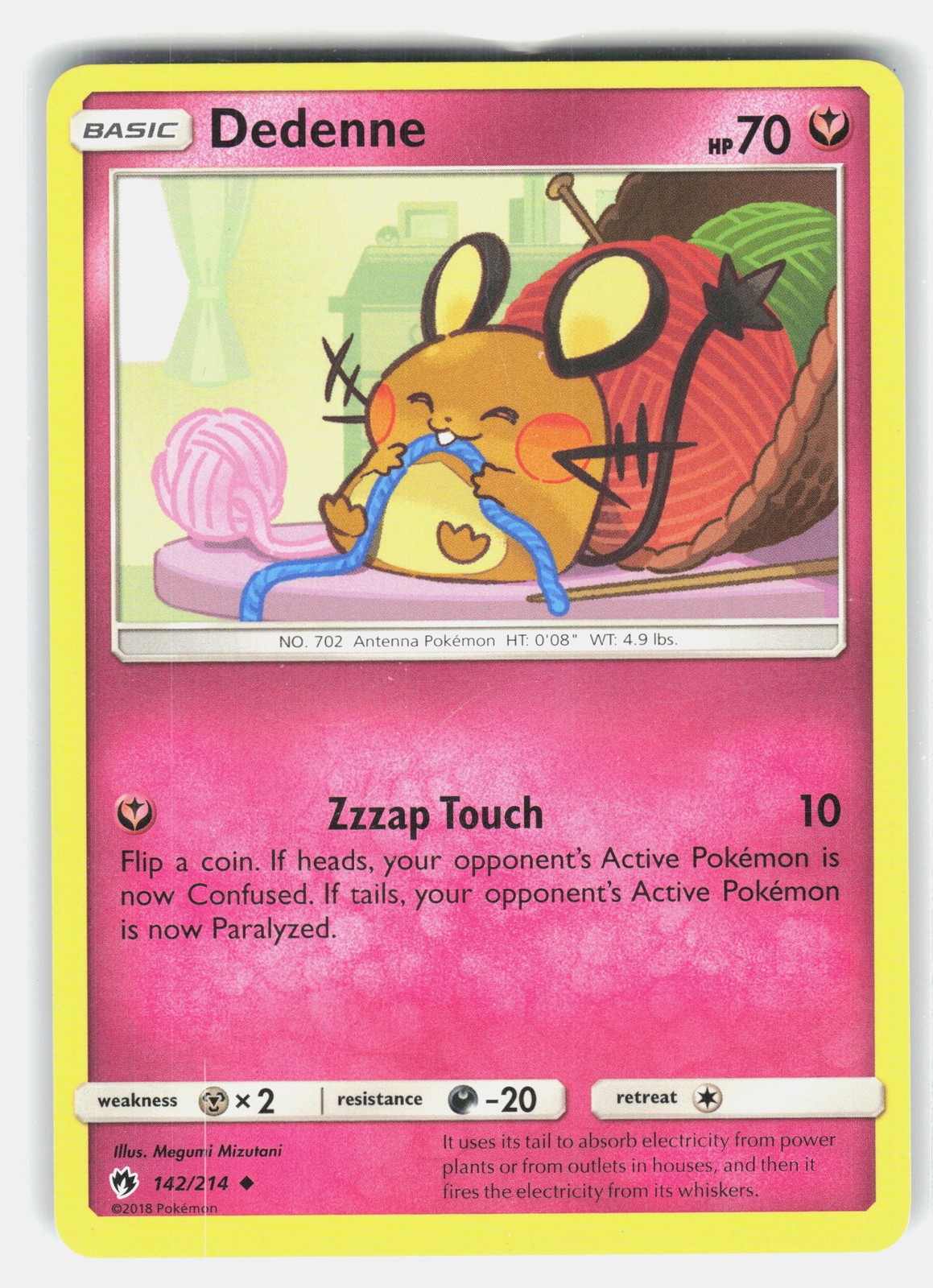 Dedenne (142) 142/214 Pokemon SM – Lost Thunder