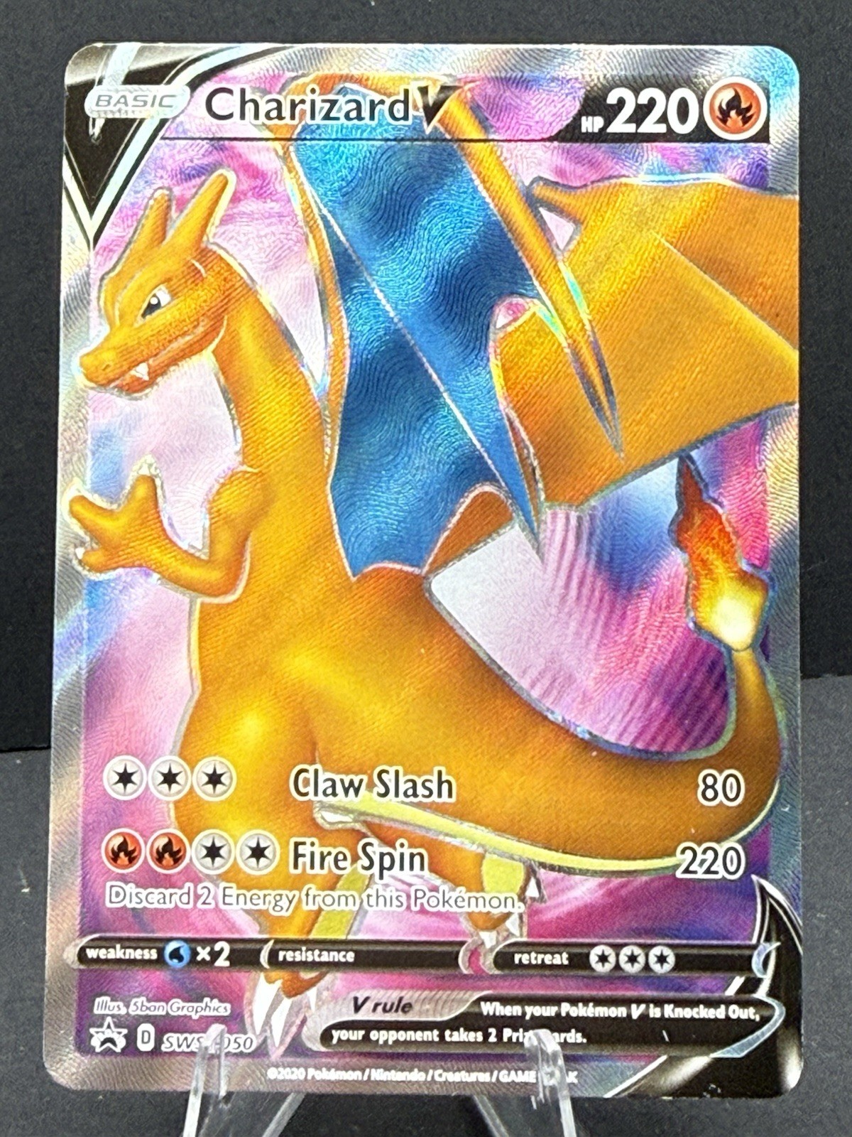 🔥Pokemon Charizard V SWSH050 Promo Full Art🔥
