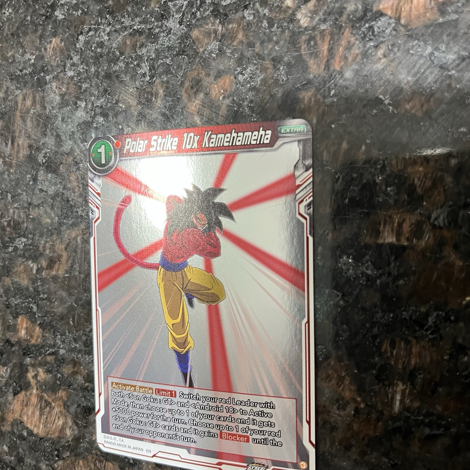 Super Saiyan 4 Goku Polar Strike (10)x Kamehameha Foil Dragon Ball Super Card NM