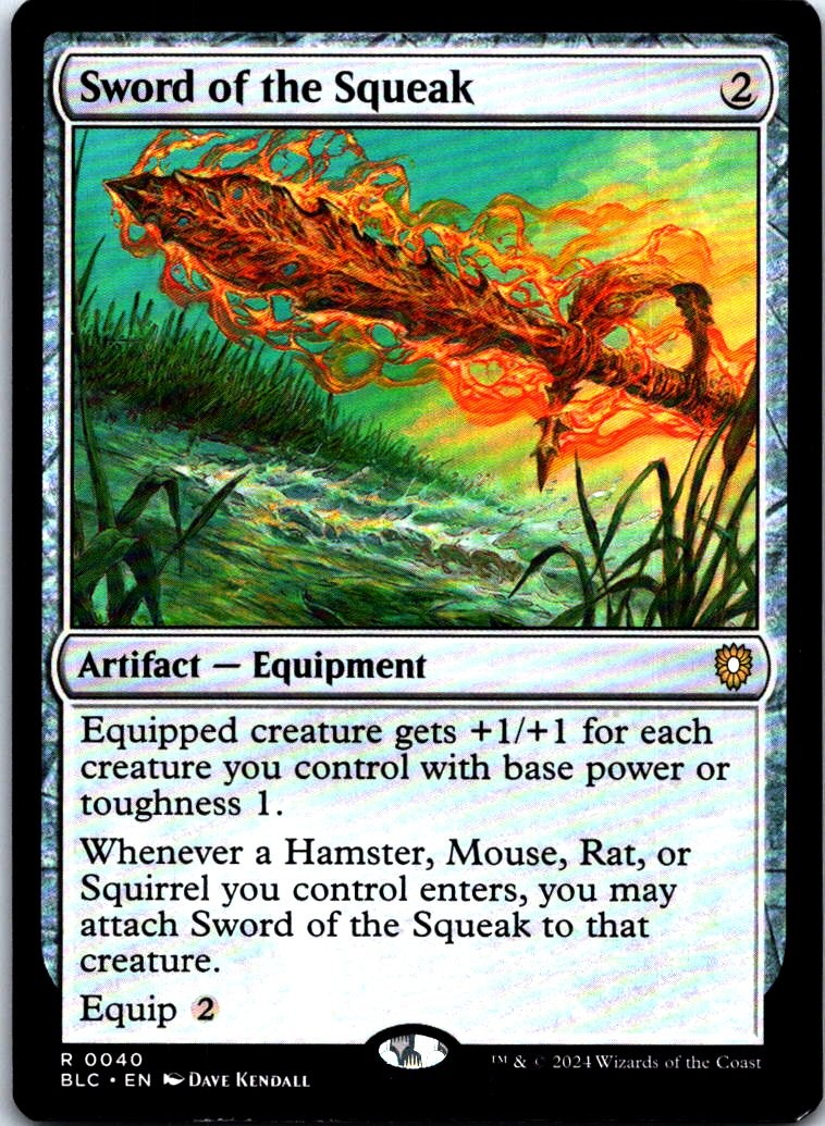 Sword of the Squeak R Commander: Bloomburrow 40 LP