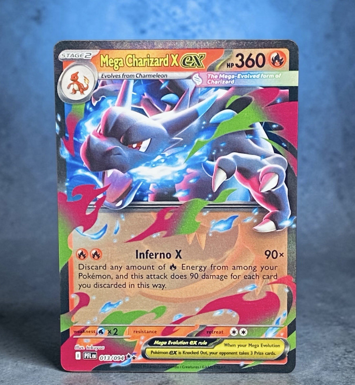 Pokemon Mega Charizard X Ex #013/094: Phantasmal Flames (Read Description) 🔥