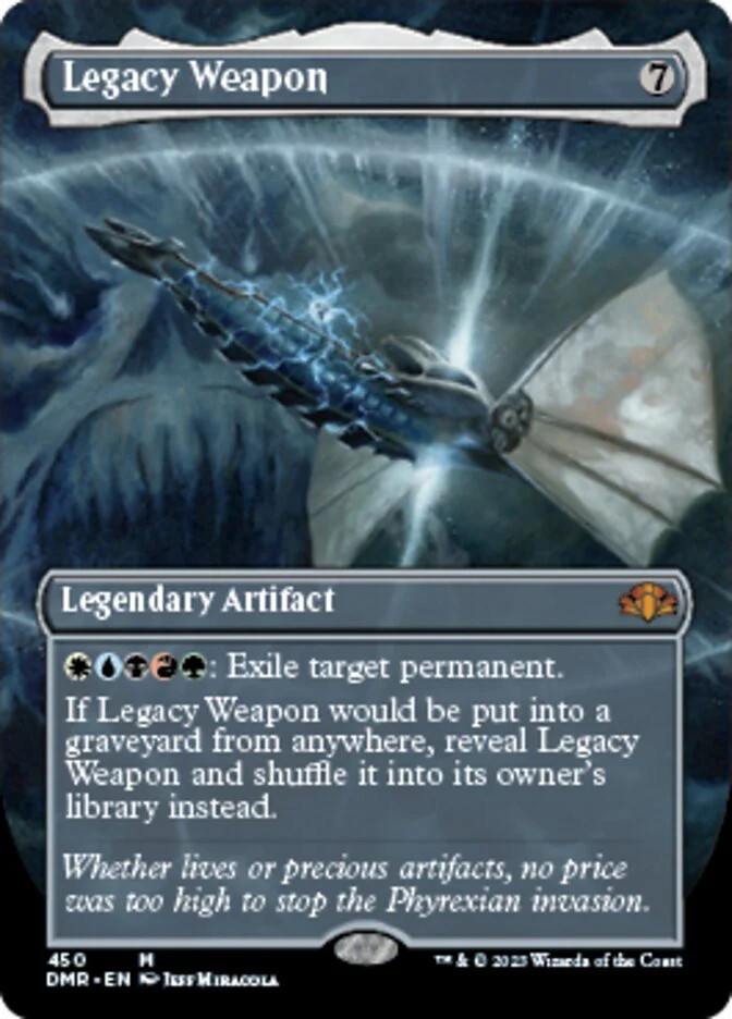 MTG Legacy Weapon (Borderless Alternate Art) [Dominaria Remastered] Near Mint Ma