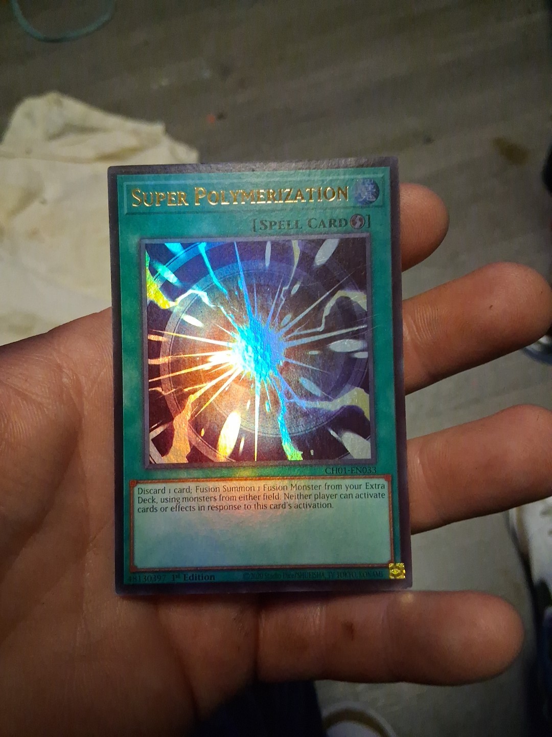 3x Super Polymerization | CH01-EN033 | Ultra Rare | NM | 1st Edition | YuGiOh!