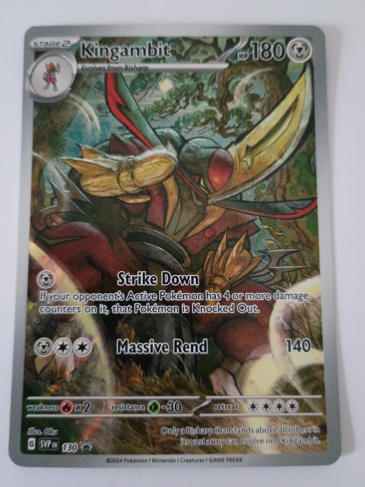 Kingambit 130 Sv: Scarlet & Violet Promo Cards Holo