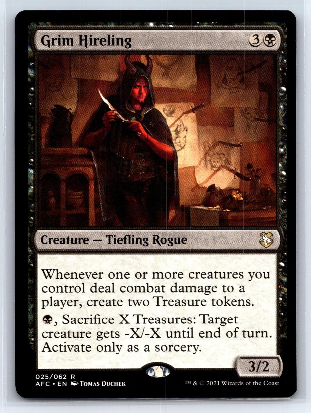 Grim Hireling 025/062 Rare Adventures MTG Lightly Played