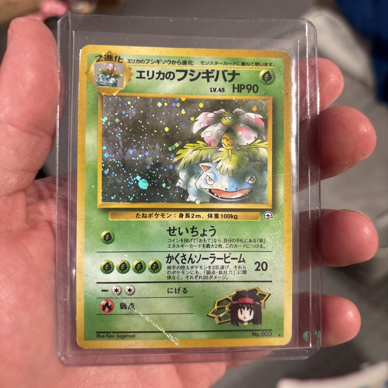 Erika’s Venusaur Challenge from the Darkness Holo (Japanese) SWIRL