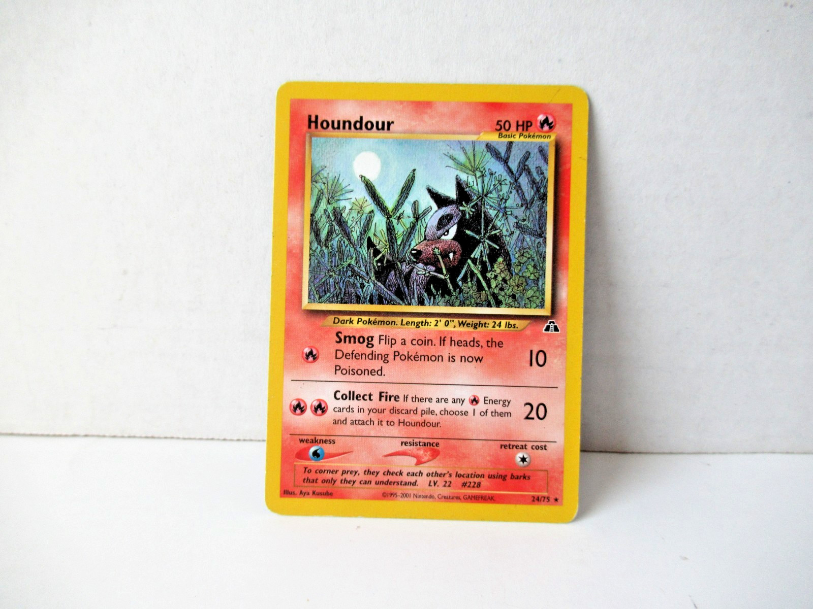 Houndour 24 – Unlimited 24/75 Rare Pokemon Neo Discovery