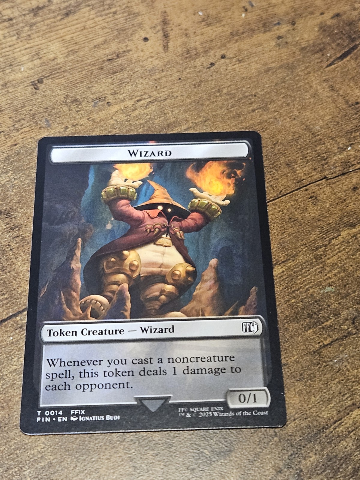 0016 Bird 0014 Wizard Creature Emblem Token Final Fantasy FIN MTG Card NM 2 SIDE