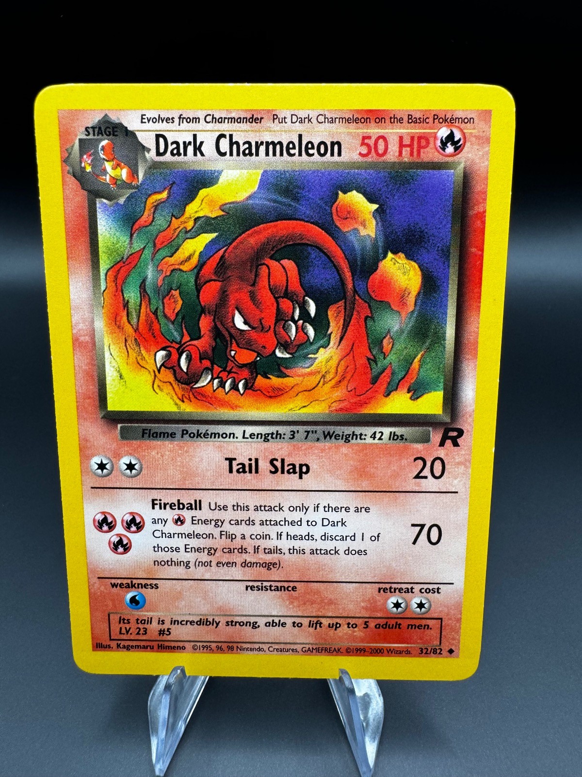 Dark Charmeleon 32/82 Uncommon Team Rocket Pokemon Unlimited LP Team Rocket